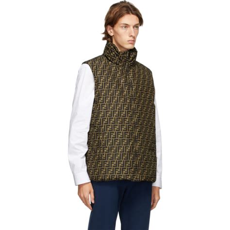 fendi puffer vest|Fendi puffer jacket reversible.